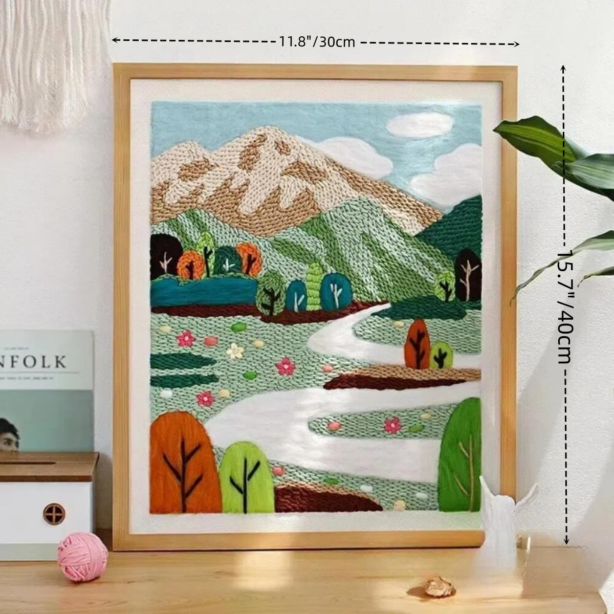 Mountain Path & Forest punch needle kit