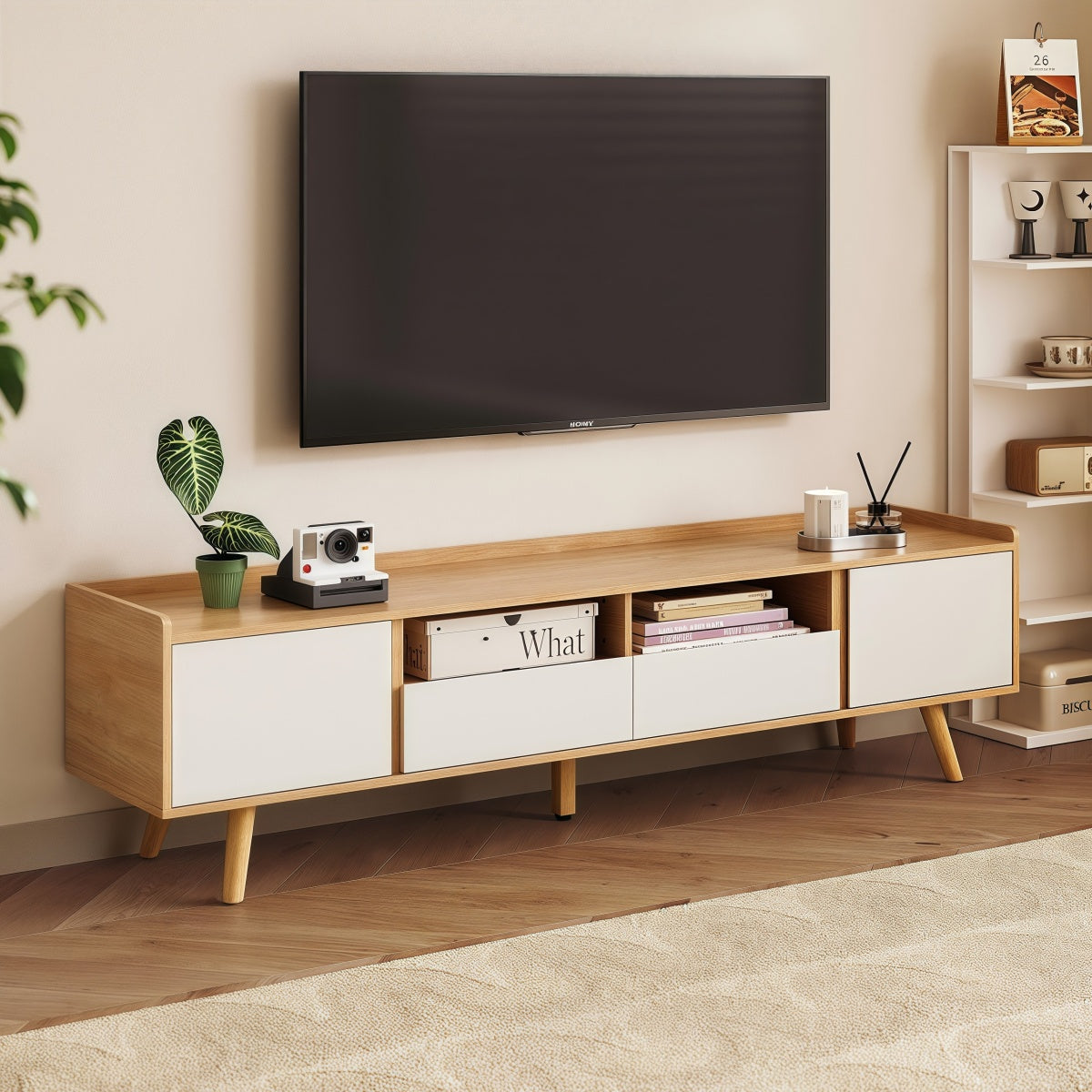 Harper Woodgrain TV Stand