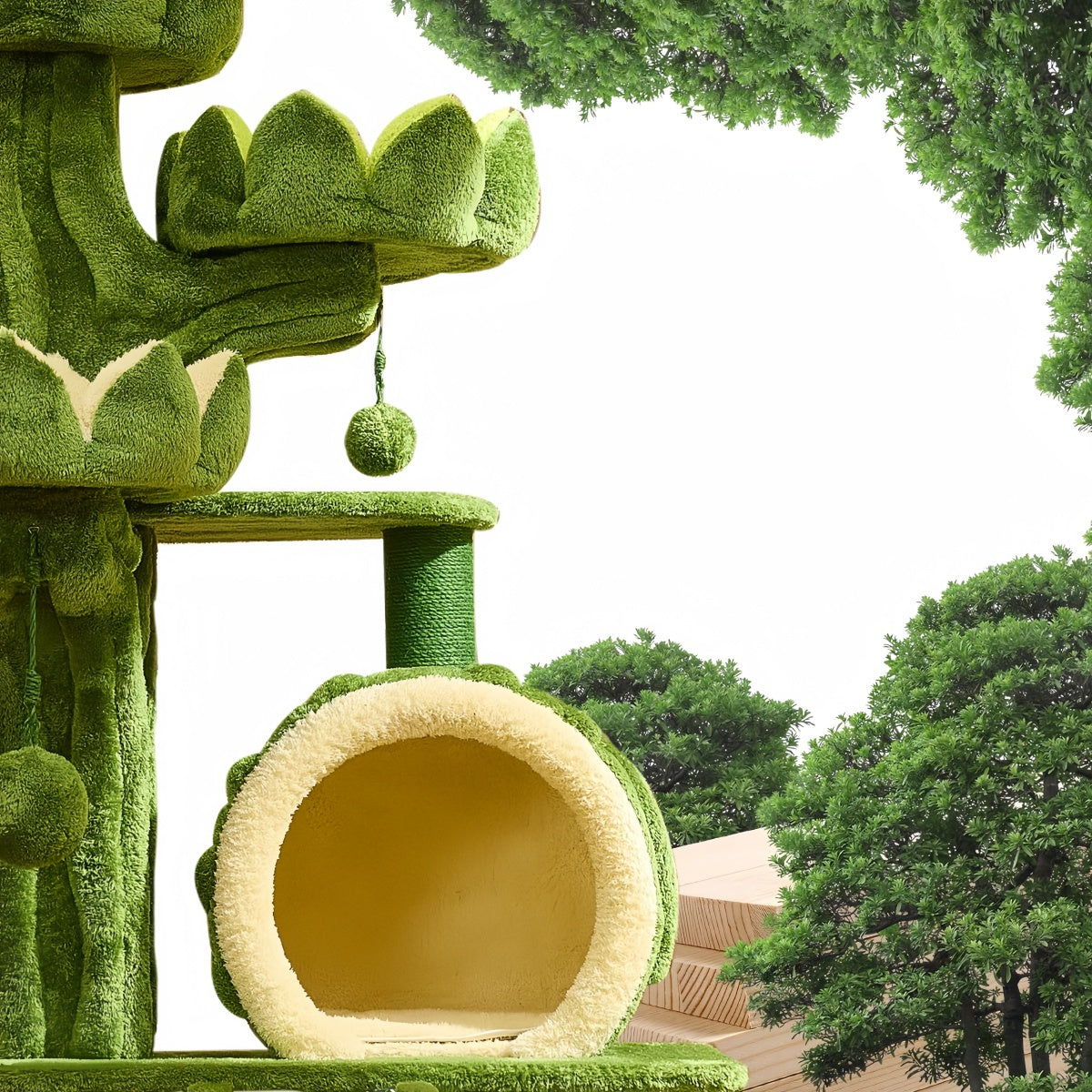 Large Lotus Design Cat Tree Tower