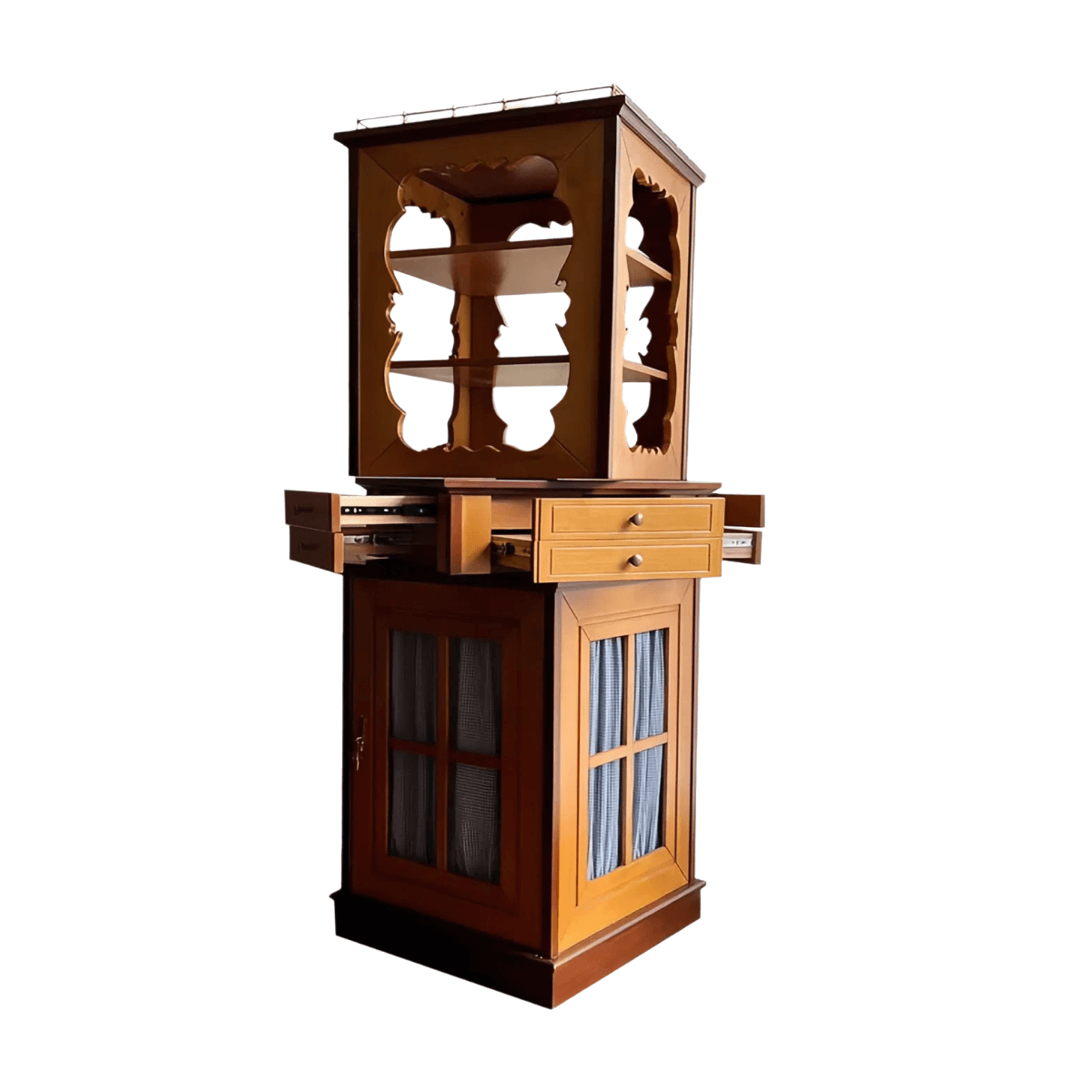mystic collectors rotating display cabinet