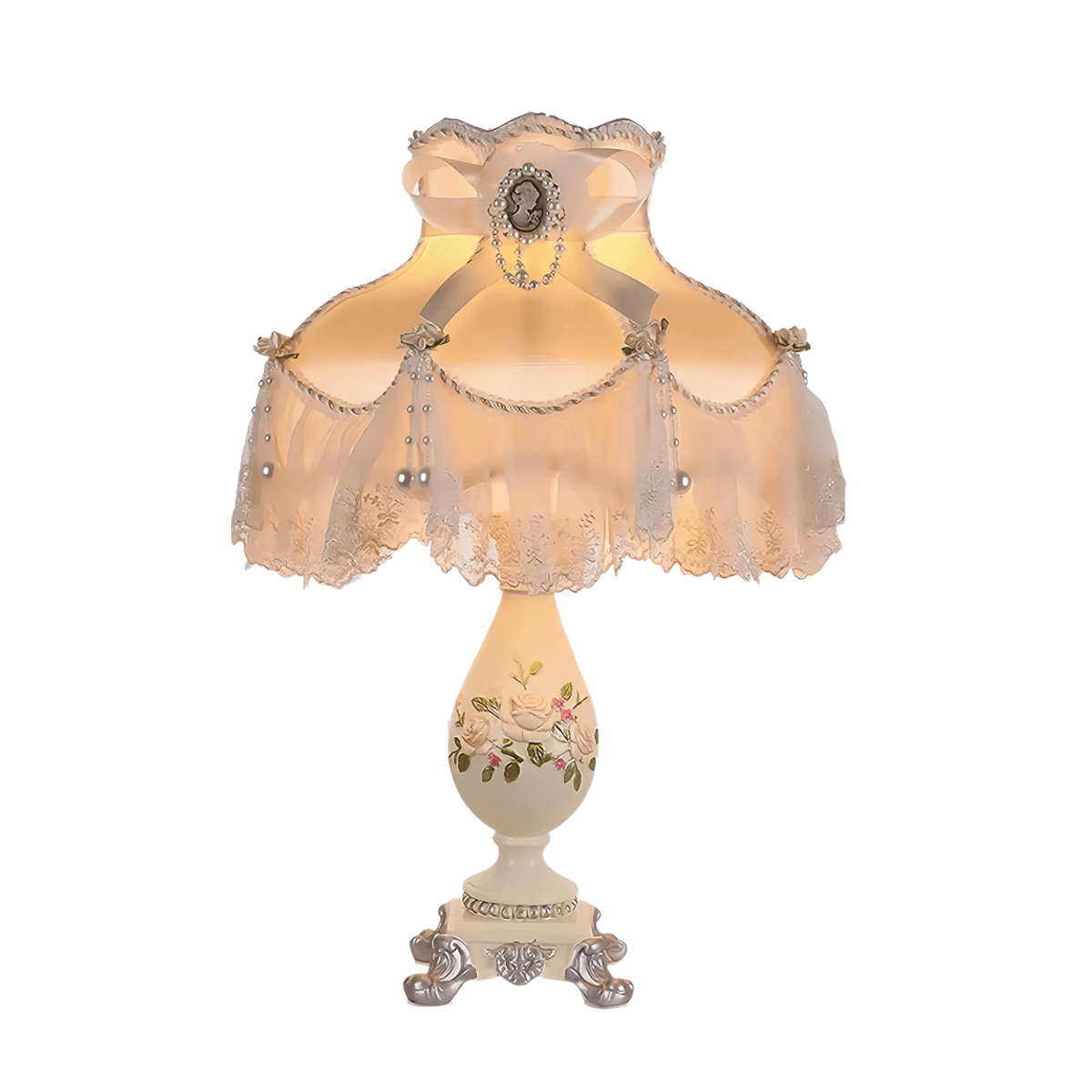 european lace princess table lamp
