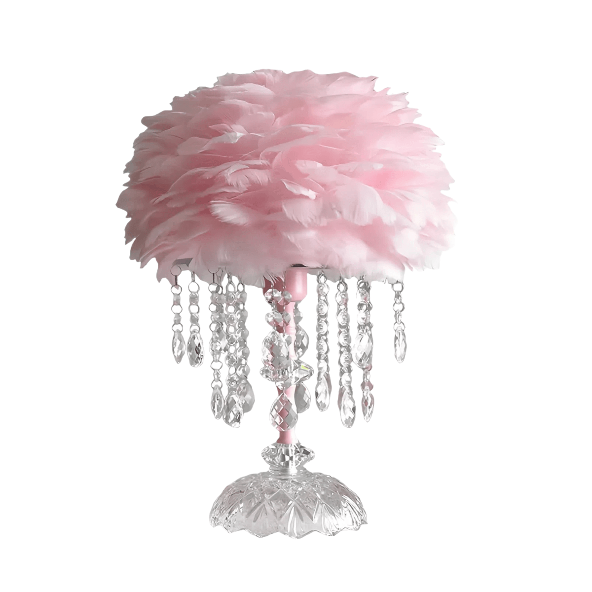 Feather Crystal Table Lamp