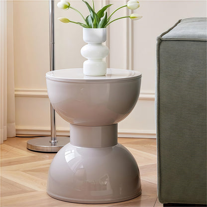 Modern Hourglass Side Table