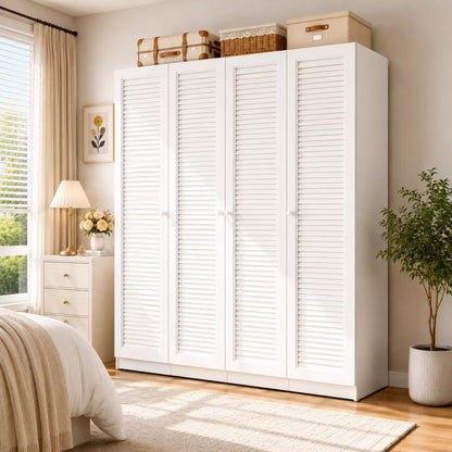 LUNA LOUVER Metal Wardrobe