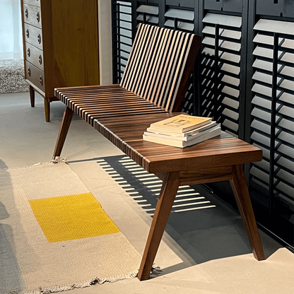 Solid Walnut Convertible Bench