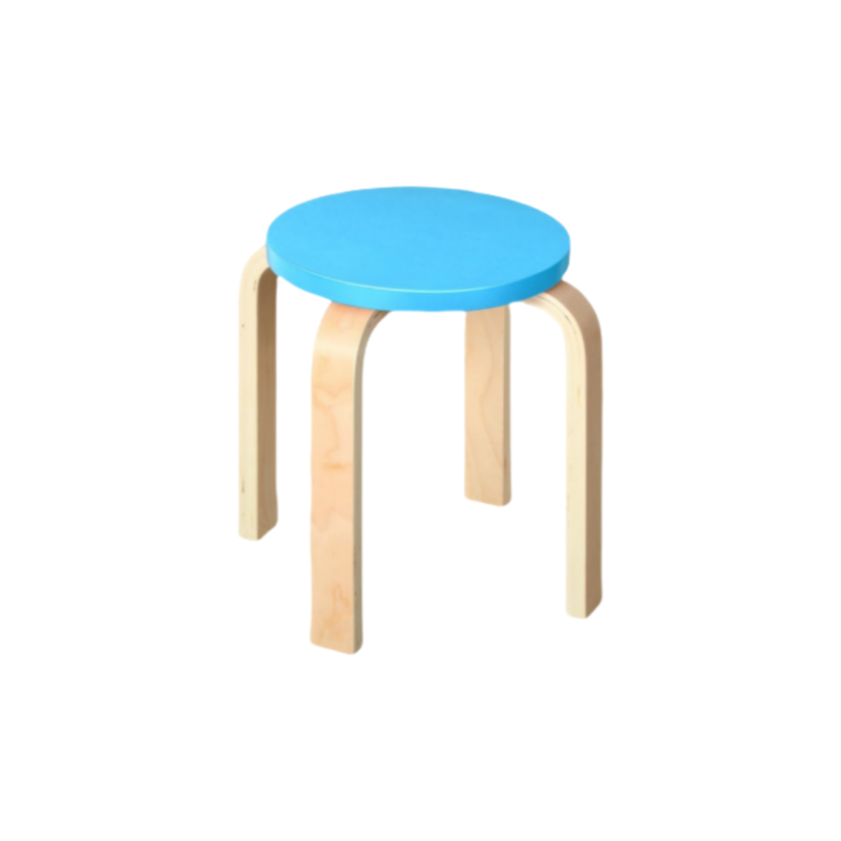 Colorful Bentwood Stools for Kids