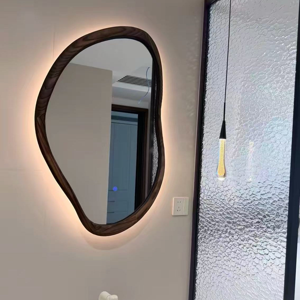 Isla Asymmetrical LED Wall Mirror