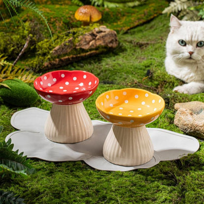 Toadstool pet bowl