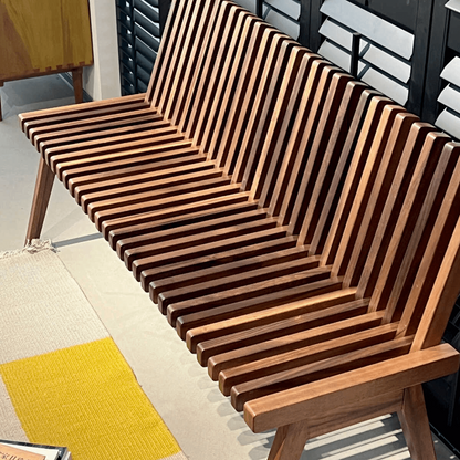 Solid Walnut Convertible Bench