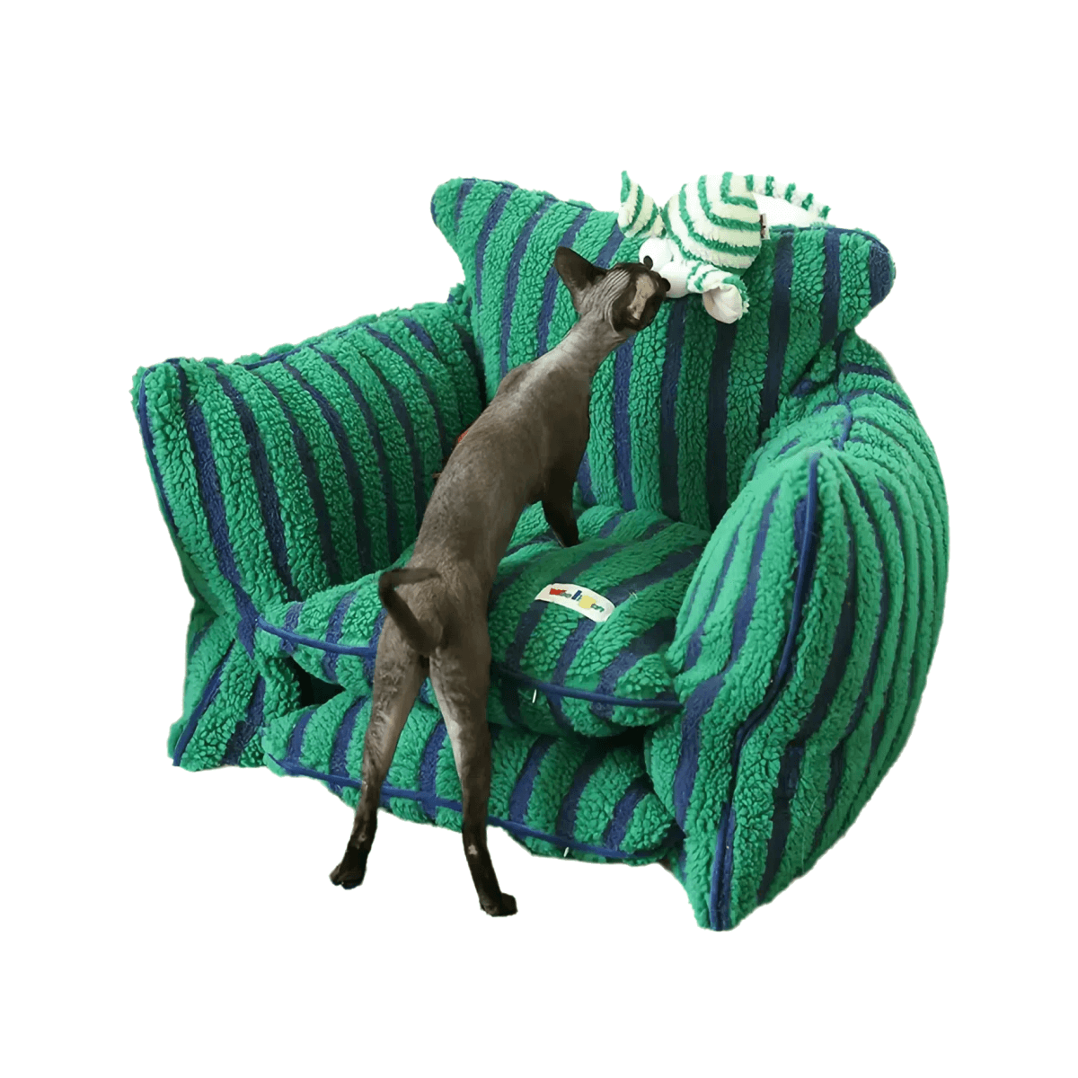 Dopamine Stripe Pet Sofa
