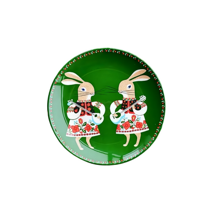 Farmhouse Hand-Painted Ceramic Plates