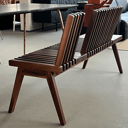 Solid Walnut Convertible Bench