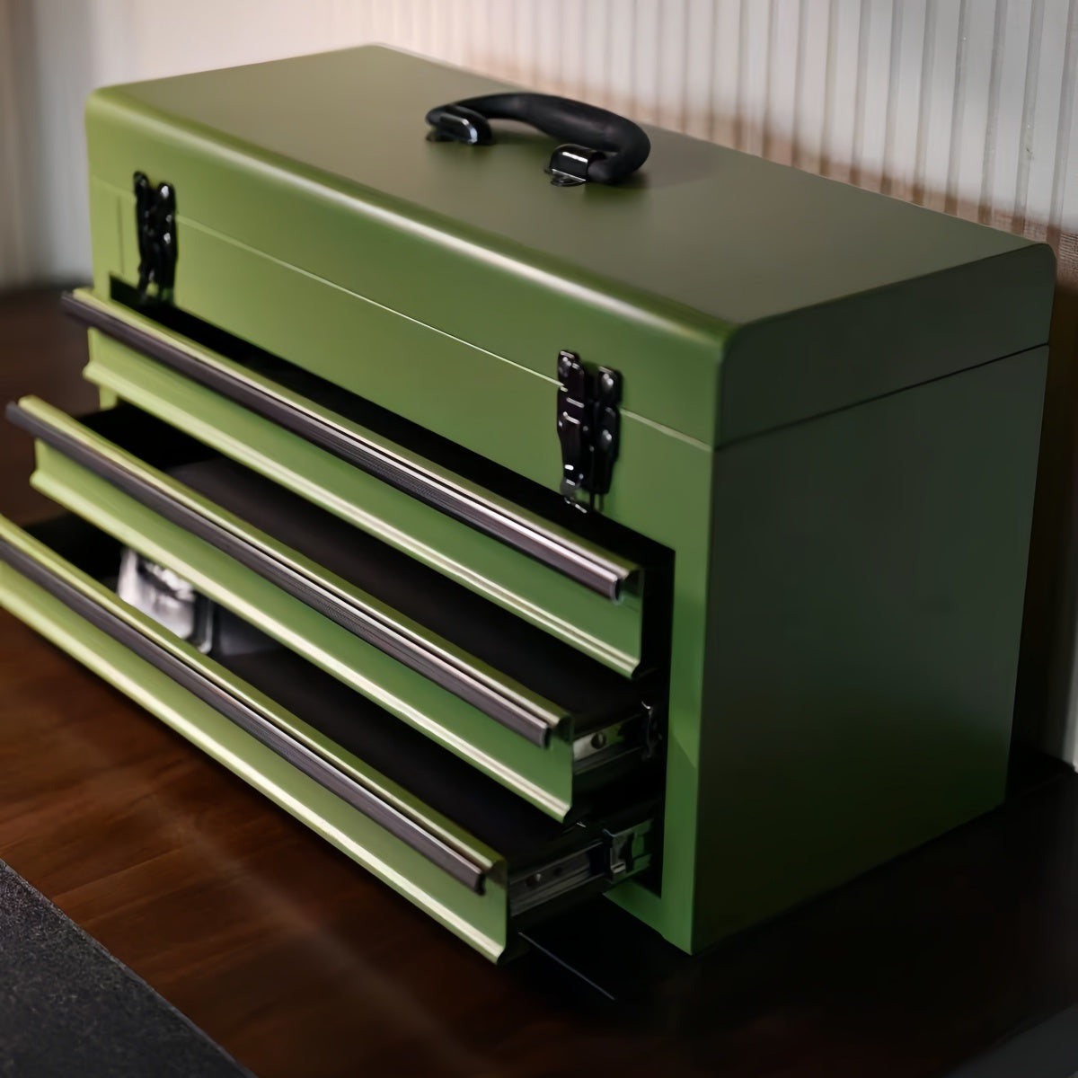 Modern Industrial 3-Drawer Storage Tool Box