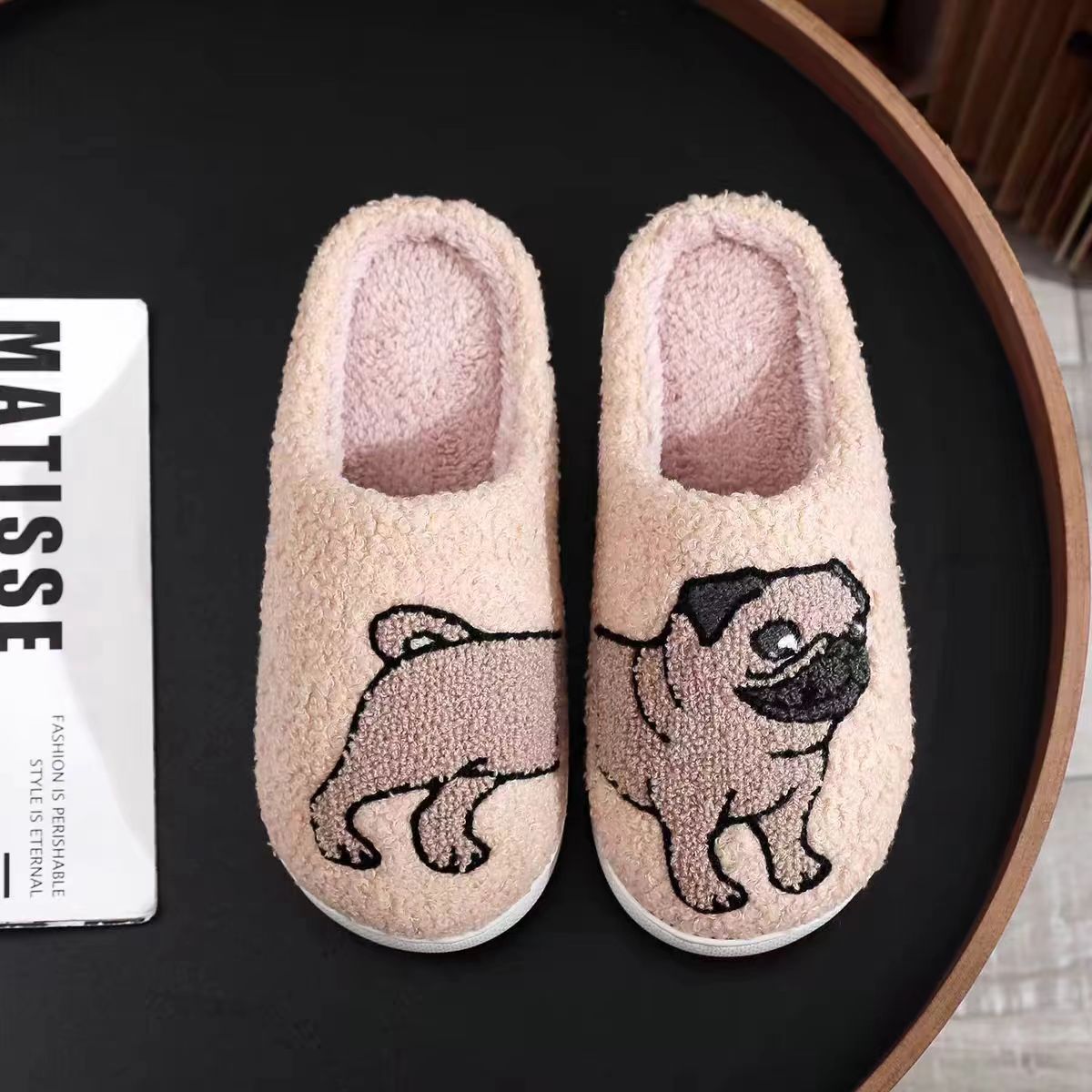 Cat/Dog Person Fuzzy slippers