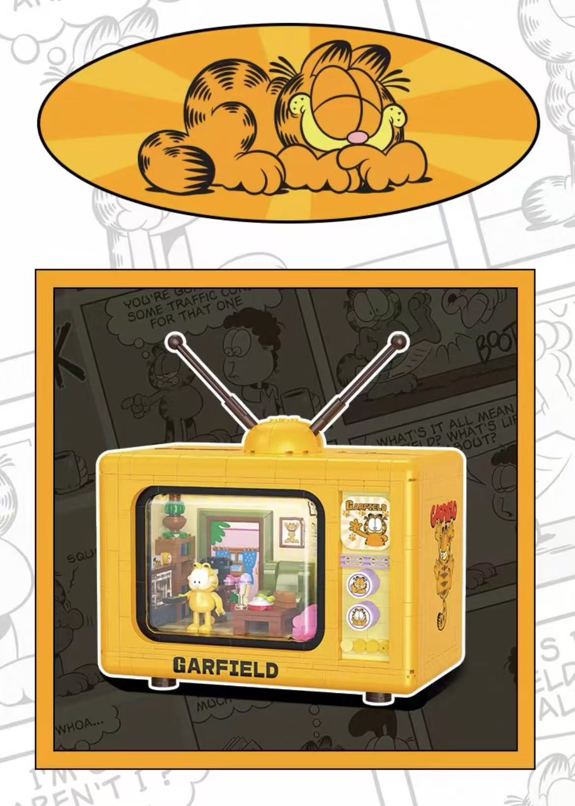 DIY Retro TV Display Box - Garfield Inspired