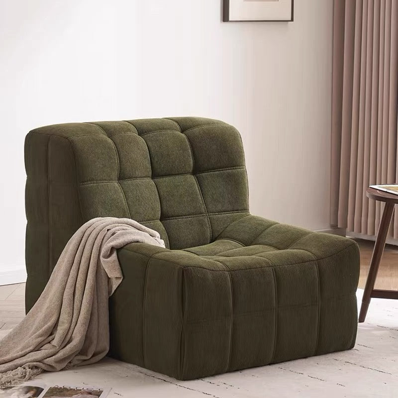 Box Tufted Mochi Sofa™ Lounge Chair（Green）