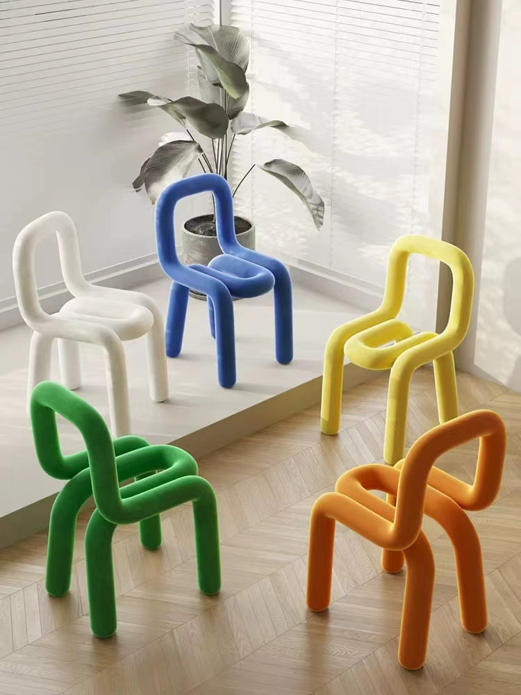 Curvy Tube Chair (Multiple Colors)