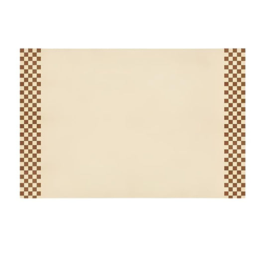 Checkerboard retro rug (beige)