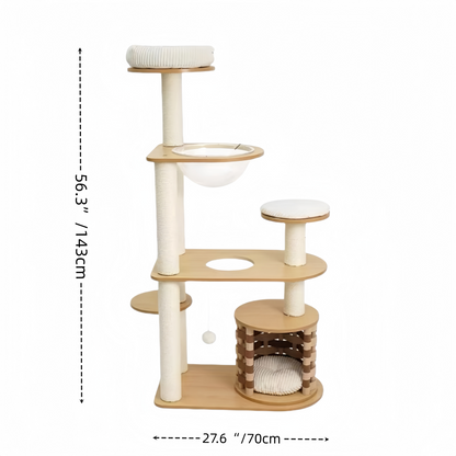 Modern Minimalist All-in-One Cat Tree