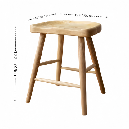 Nordic Ash Wood Bar Stool