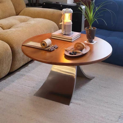 Arcform Round Wood Coffee Table