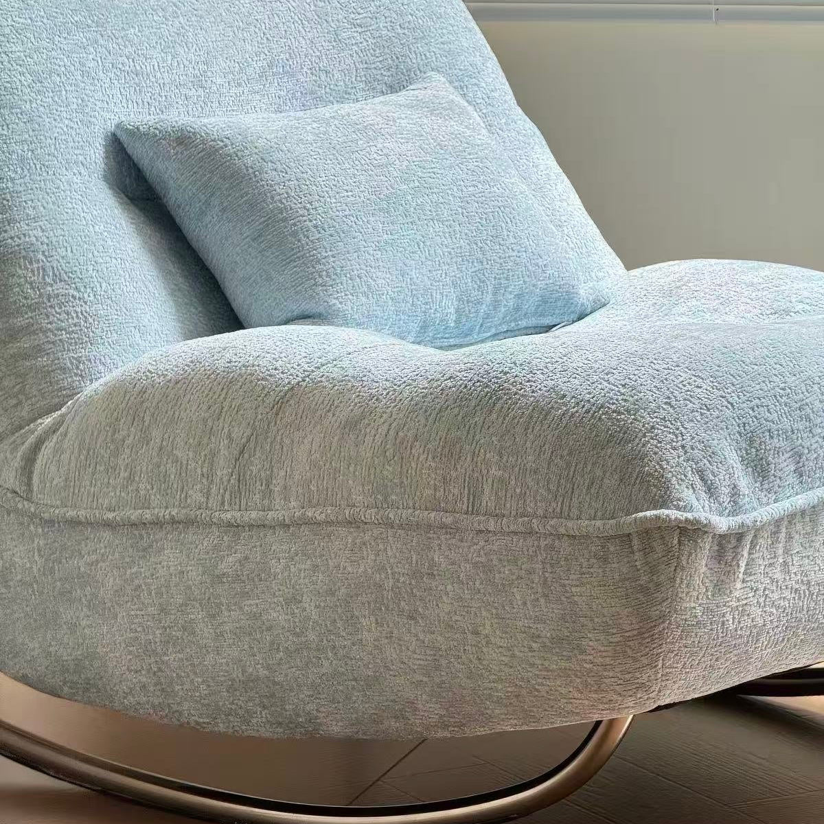 Sora Chenille Lounge Chair with Ottoman