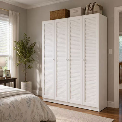 LUNA LOUVER Metal Wardrobe