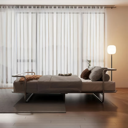 Minimalist Floating Stainless Steel Bed Frame