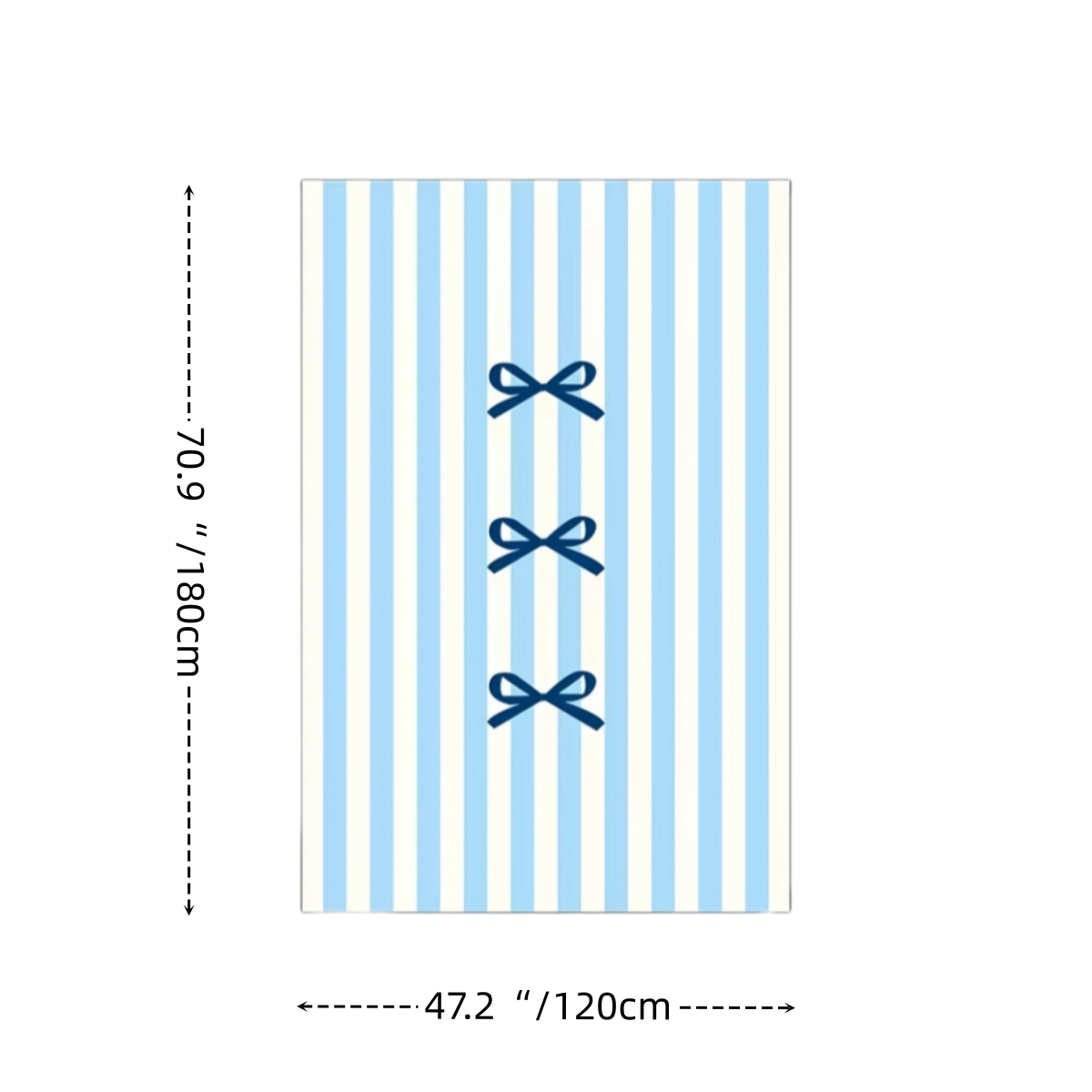Blue Stripe Shower Curtain