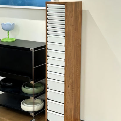 SlimSpace Solid Wood Multi-Functional Drawer Cabinet