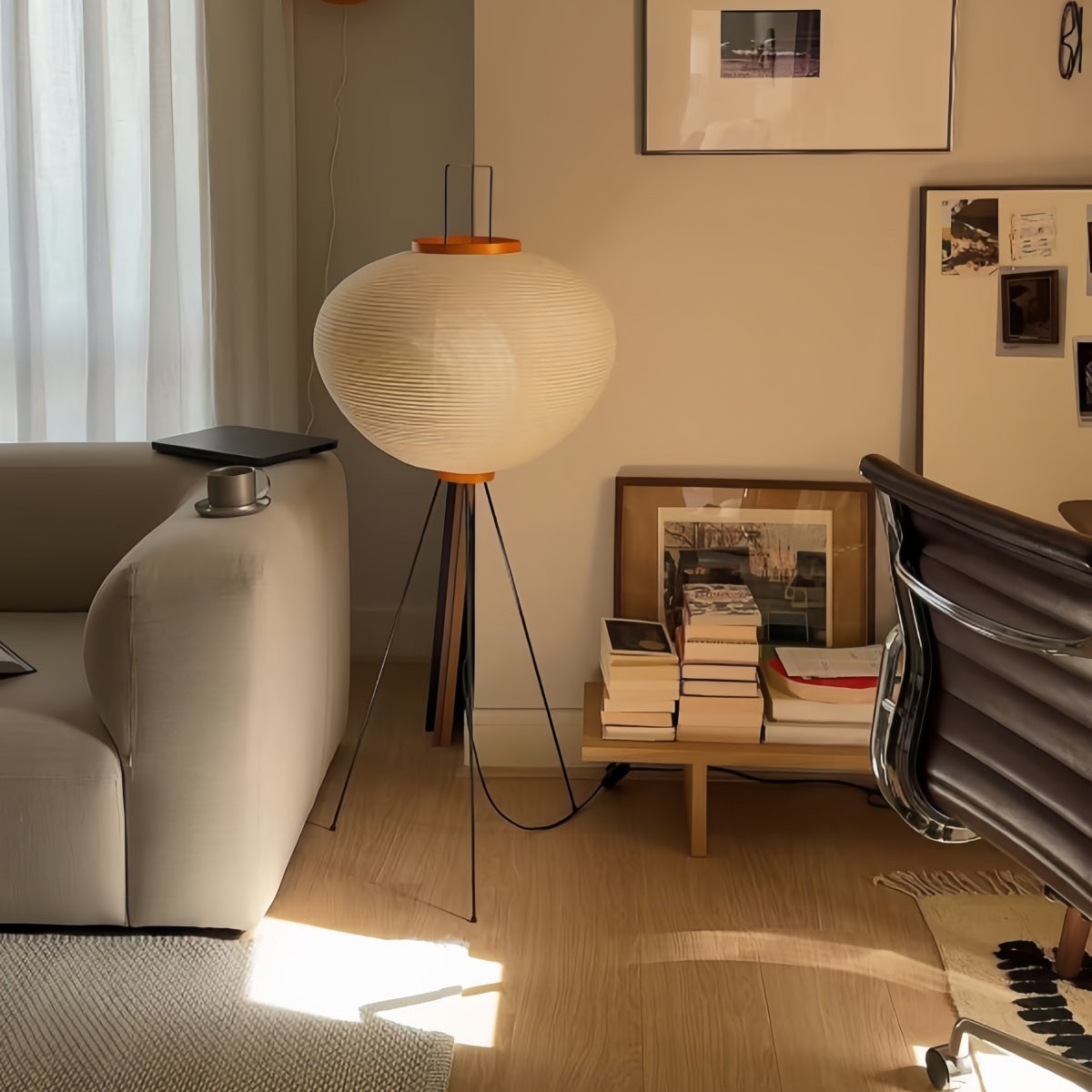 Atelier Glow Rice Paper Tripod Table Lamp