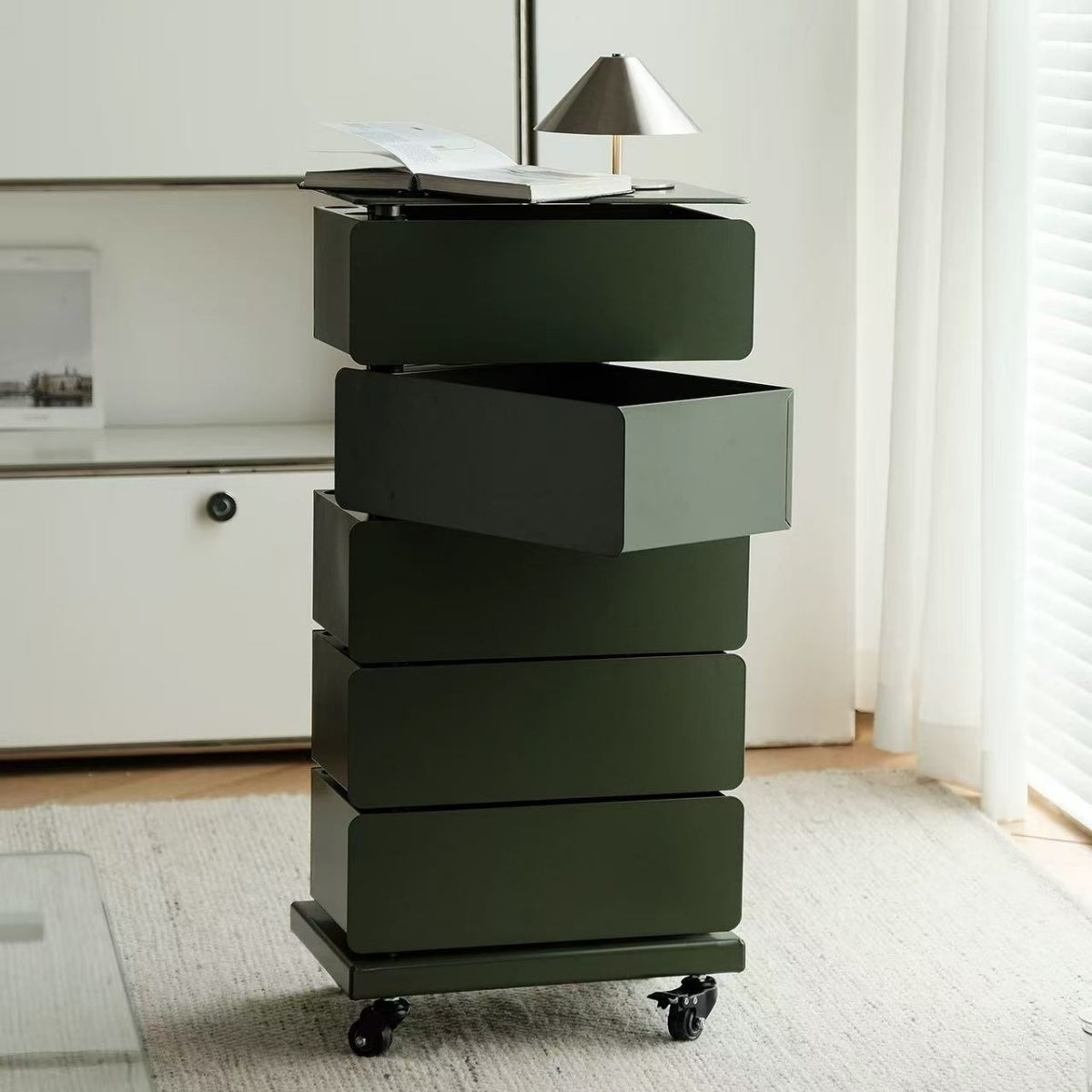 Lumi Stack Mobile 5-Tier Storage Cabinet