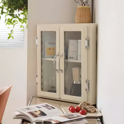 Retro Metal Triangle Corner Cabinet