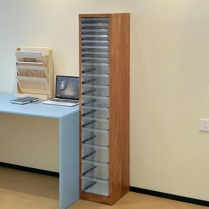 SlimSpace Solid Wood Multi-Functional Drawer Cabinet