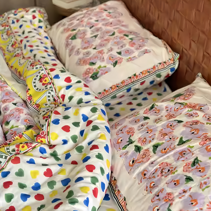 Bloom Essence Cotton Bedding Set