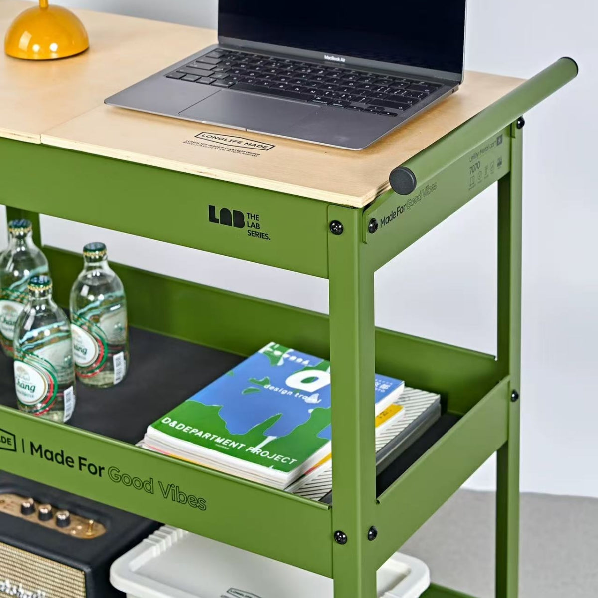 Industrial Chic Rolling Storage Cart