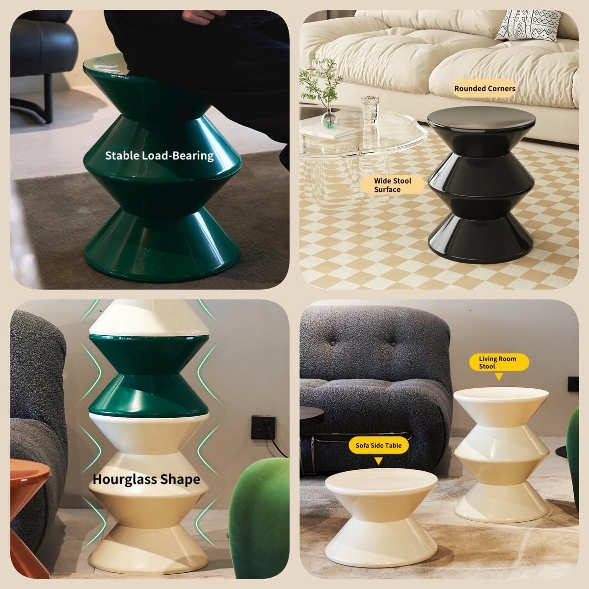 Spindle Stand and Stool (Multiple Colors)