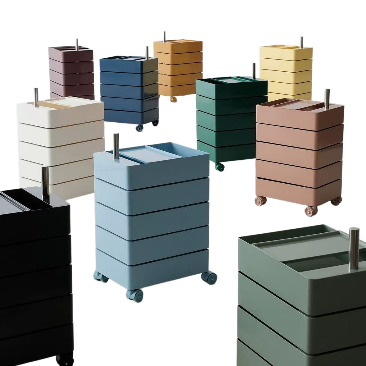 Chic Nordic Rotating Storage Cabinet