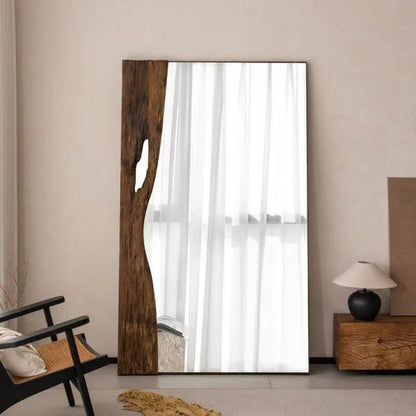 Wabi-Sabi Solid Wood Floor Mirror