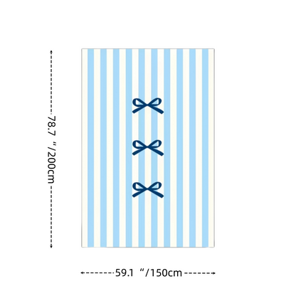 Blue Stripe Shower Curtain