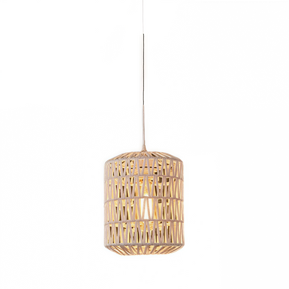 Boho Plug-In Rattan Pendant Light