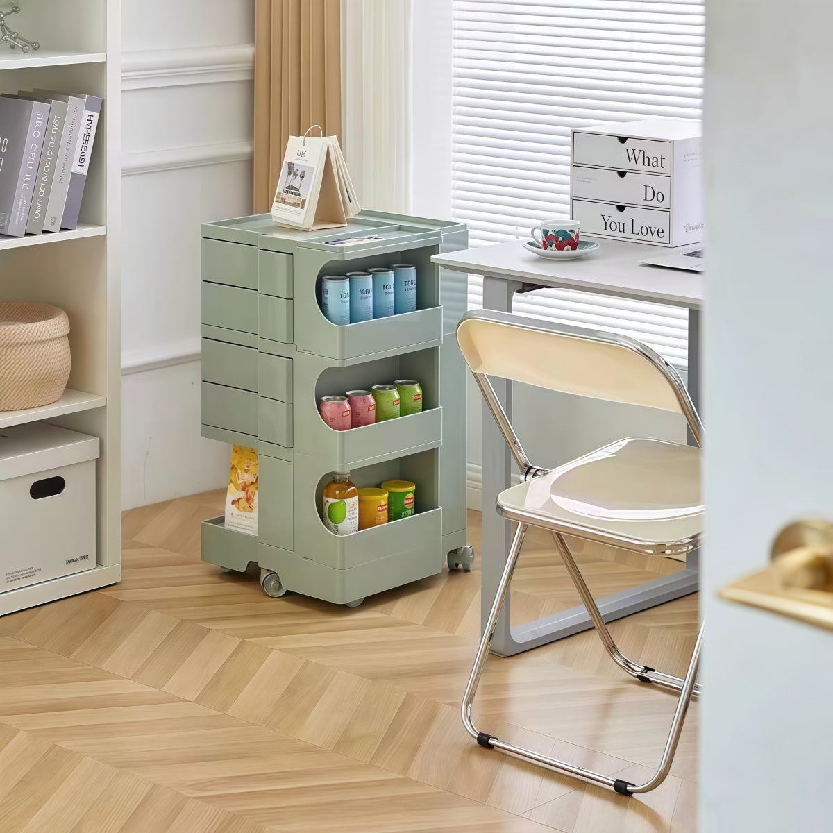 Lumi Green Acrylic Trolley