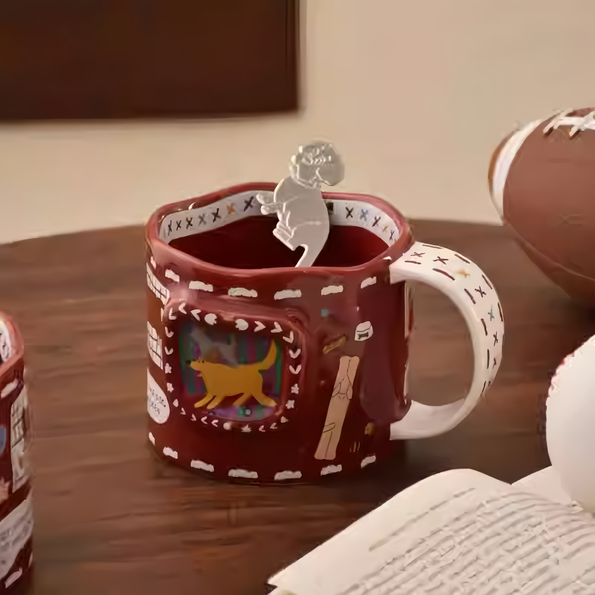 Patchwork Pups Vintage Ceramic Mug