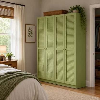 LUNA LOUVER Metal Wardrobe