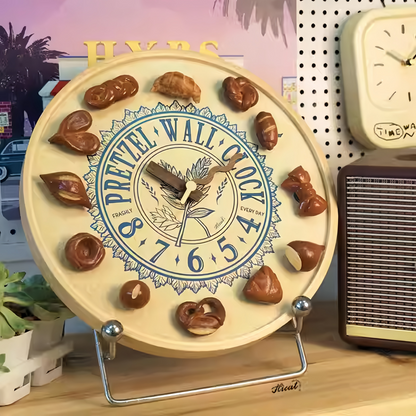 Vintage Wooden Magnetic Silent Wall Clock