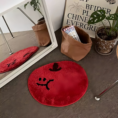 Red Apple Plush Rug