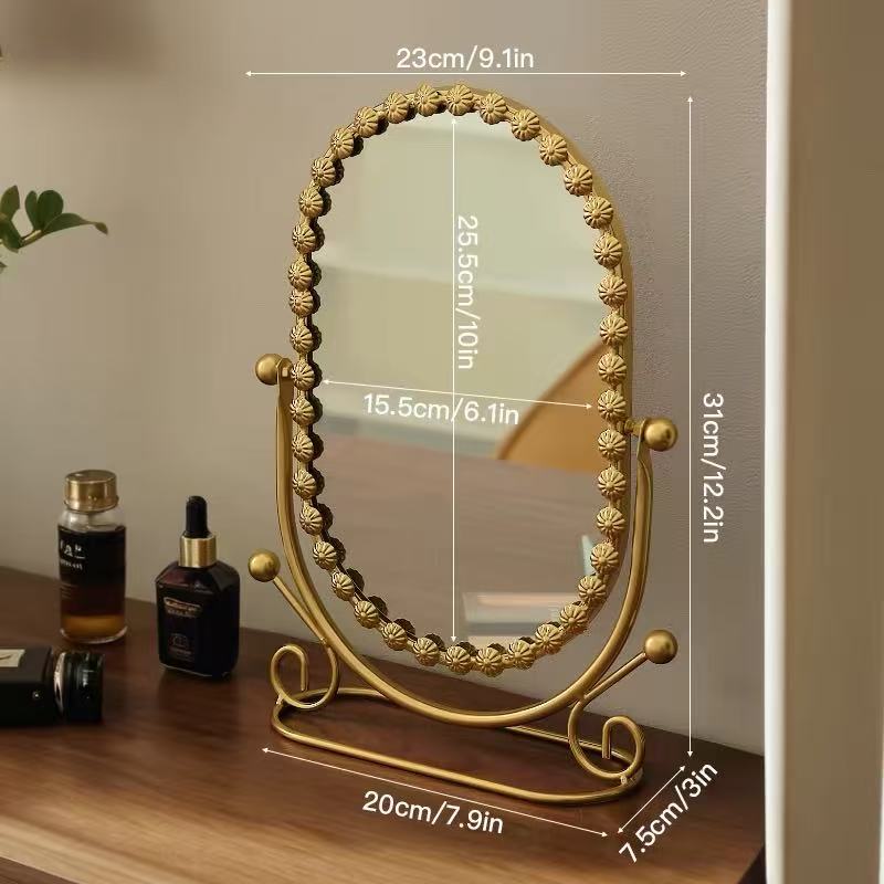 Elegant Handcrafted Oval Mirror