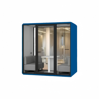 Blue Minimalist Phone Booth
