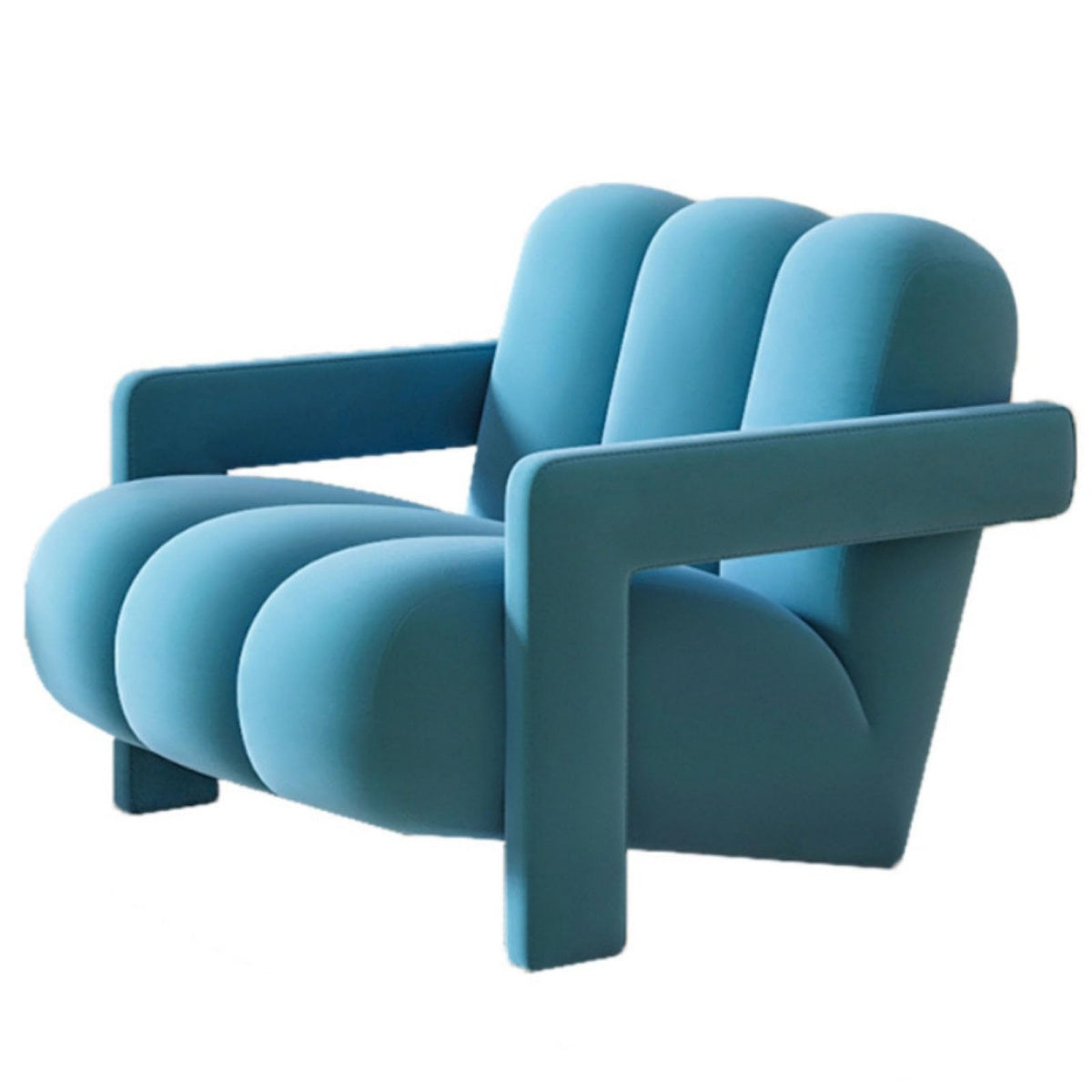 Blue Modern Flannel Lazy Chair|Stylish Comfort