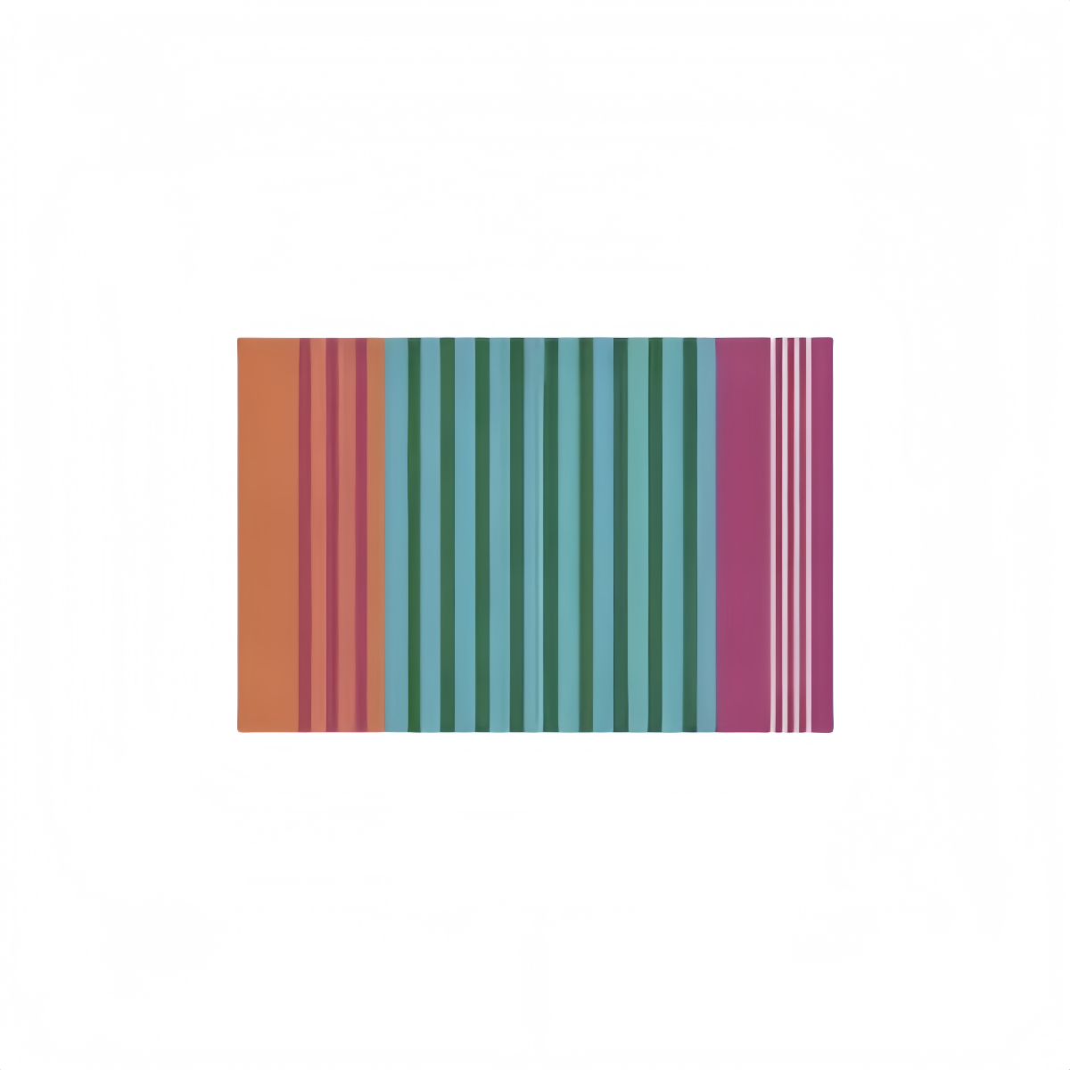 Color Symphony Striped Rug|Eye-catching multicolor vertical stripe design